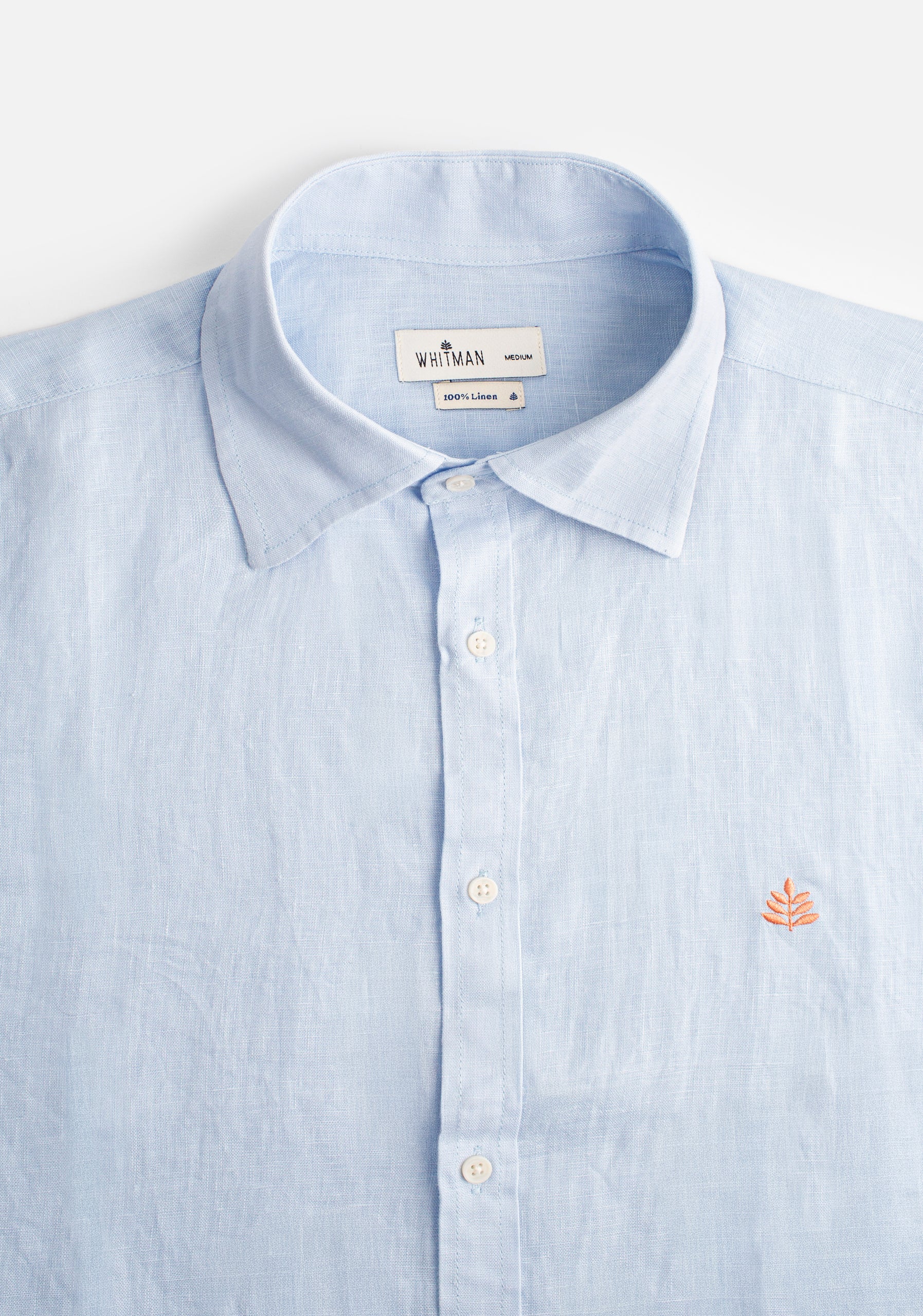 Camisa H CI Lino L-Sal Azul Claro